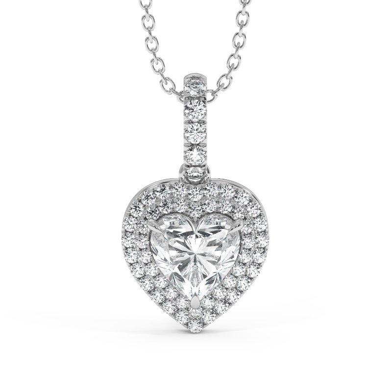 18K White Gold Aspen Pendant