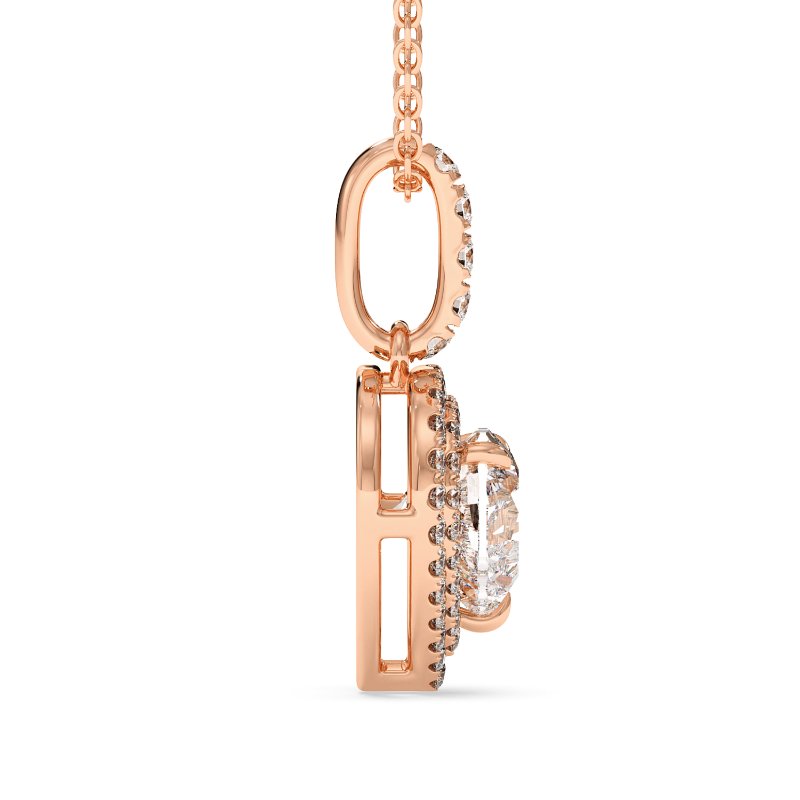 18K Rose Gold Aspen Pendant