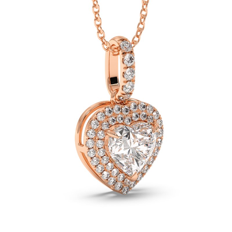 18K Rose Gold Aspen Pendant