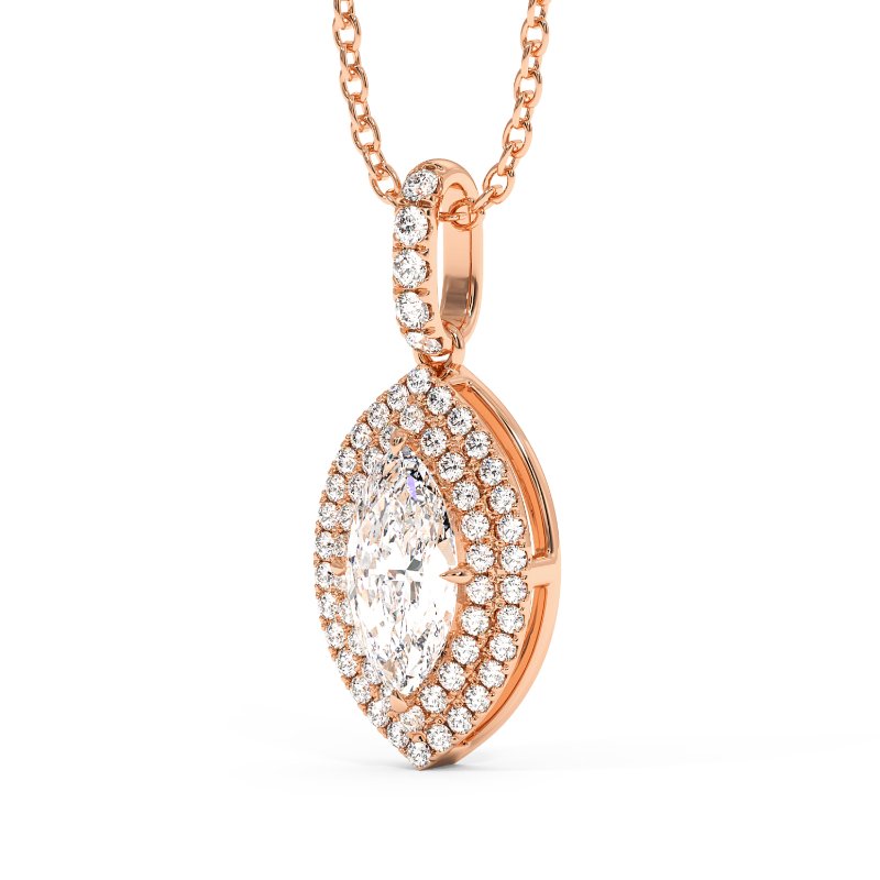 18K Rose Gold Aspen Pendant