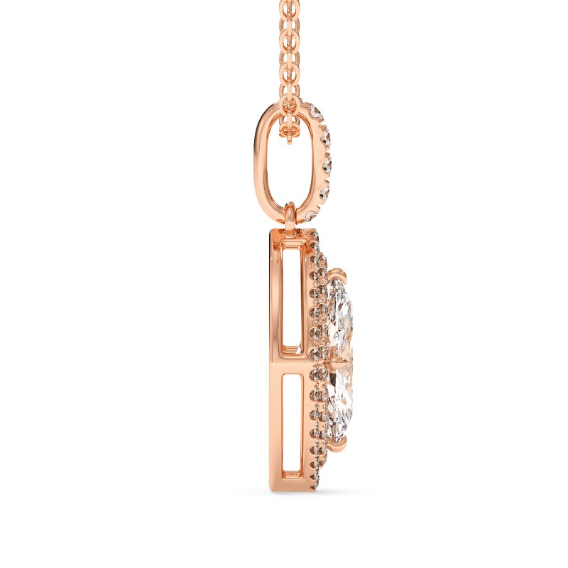 18K Rose Gold Aspen Pendant