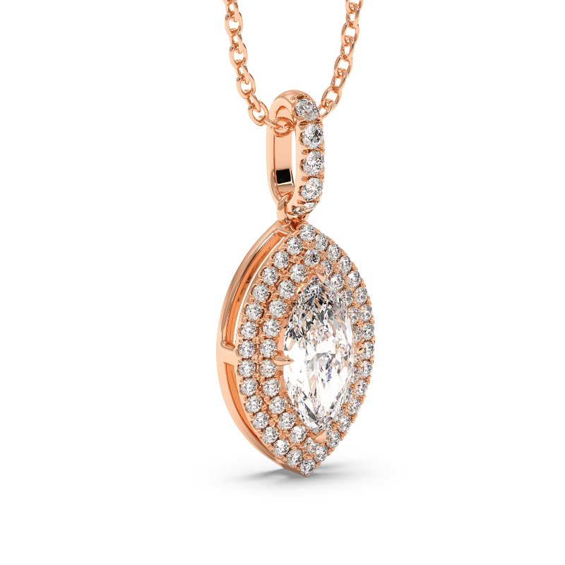 18K Rose Gold Aspen Pendant