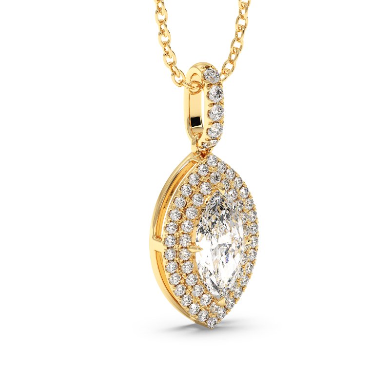 18K Yellow Gold Aspen Pendant