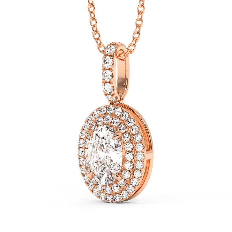 18K Rose Gold Aspen Pendant