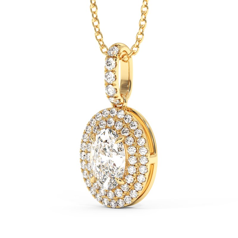 18K Yellow Gold Aspen Pendant