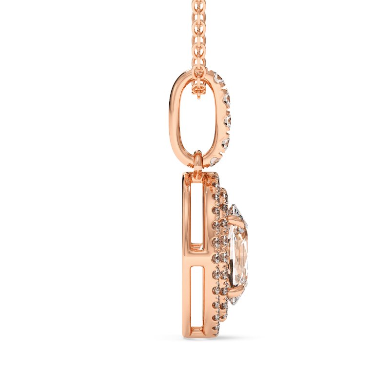 18K Rose Gold Aspen Pendant