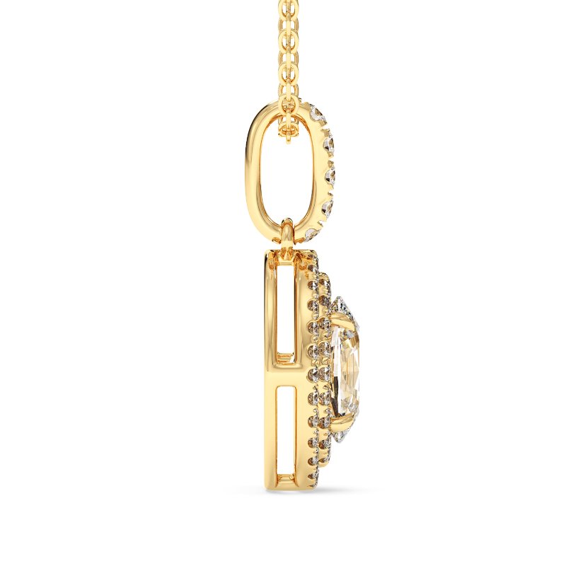 18K Yellow Gold Aspen Pendant