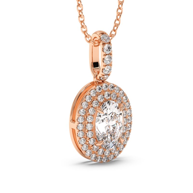 18K Rose Gold Aspen Pendant