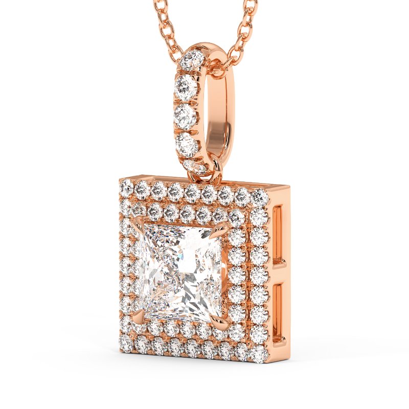 18K Rose Gold Aspen Pendant