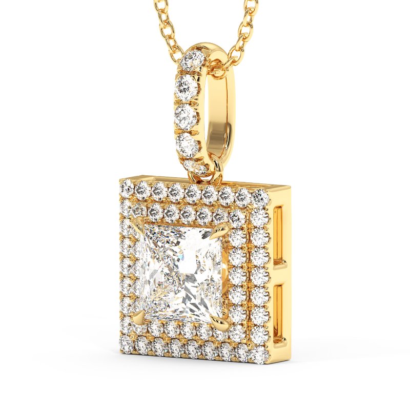 18K Yellow Gold Aspen Pendant