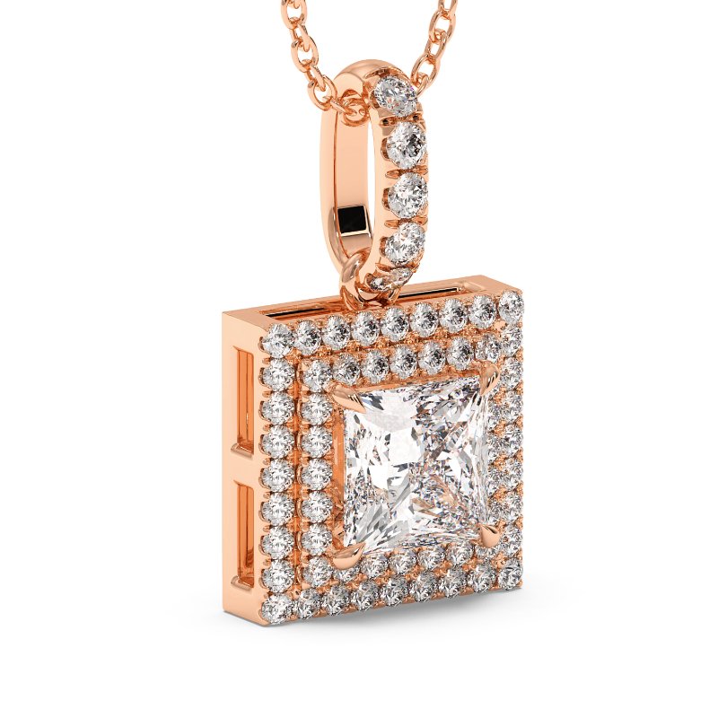 18K Rose Gold Aspen Pendant