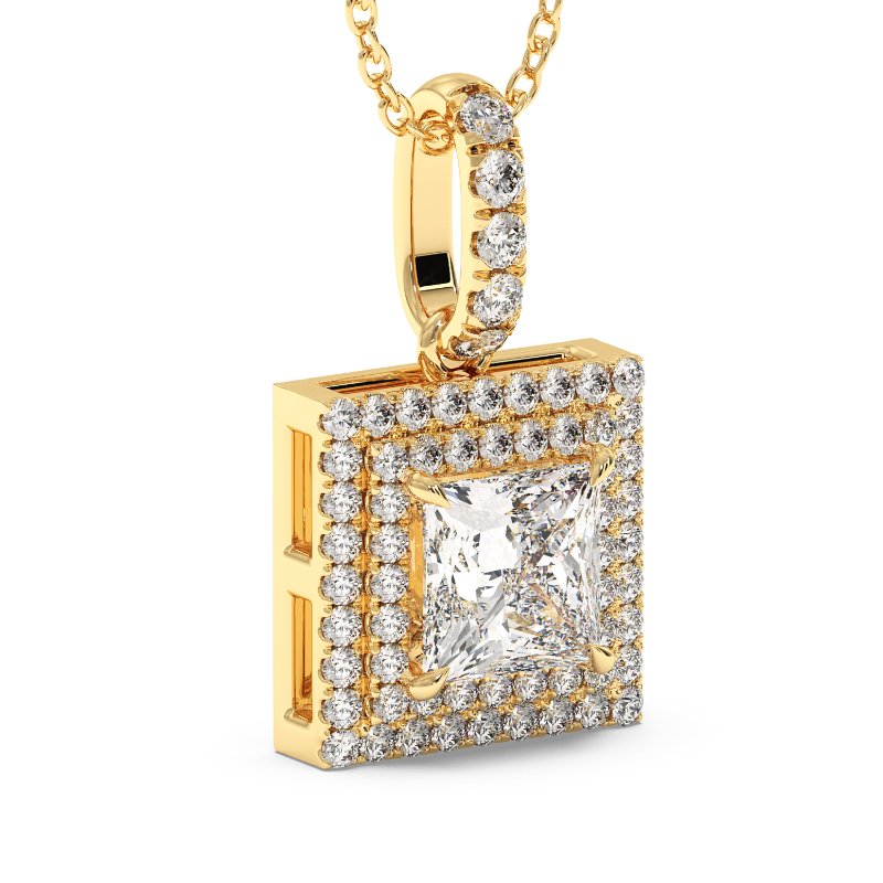 18K Yellow Gold Aspen Pendant