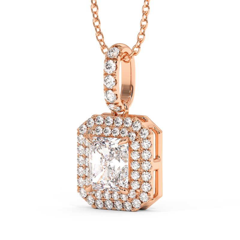 18K Rose Gold Aspen Pendant