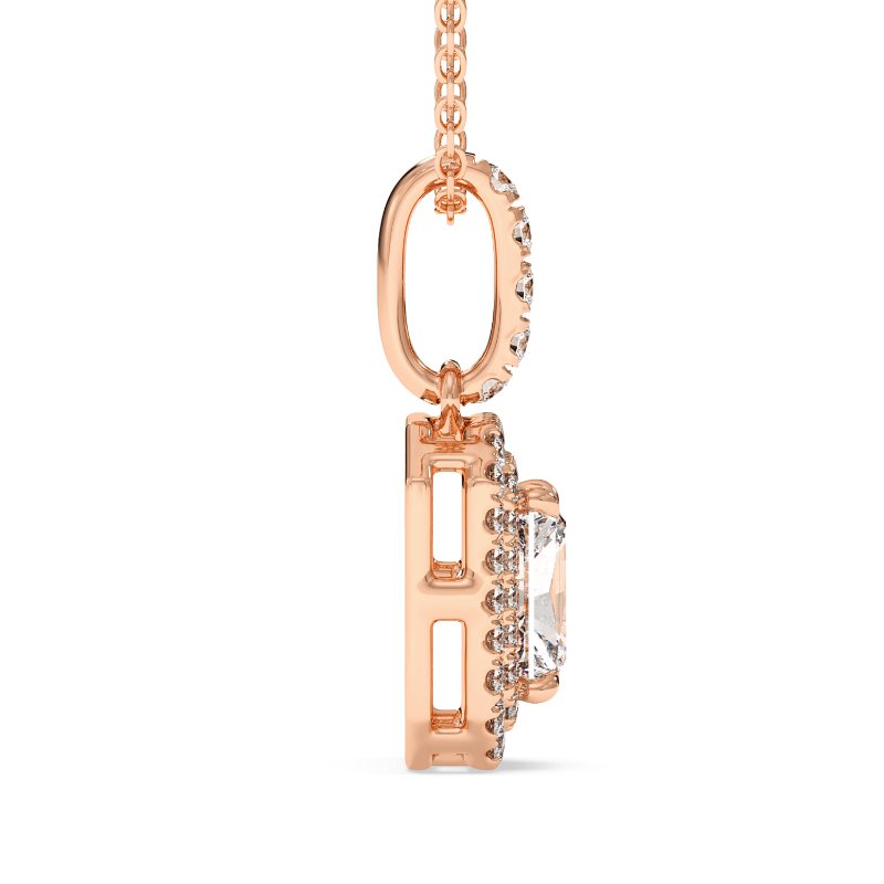 18K Rose Gold Aspen Pendant