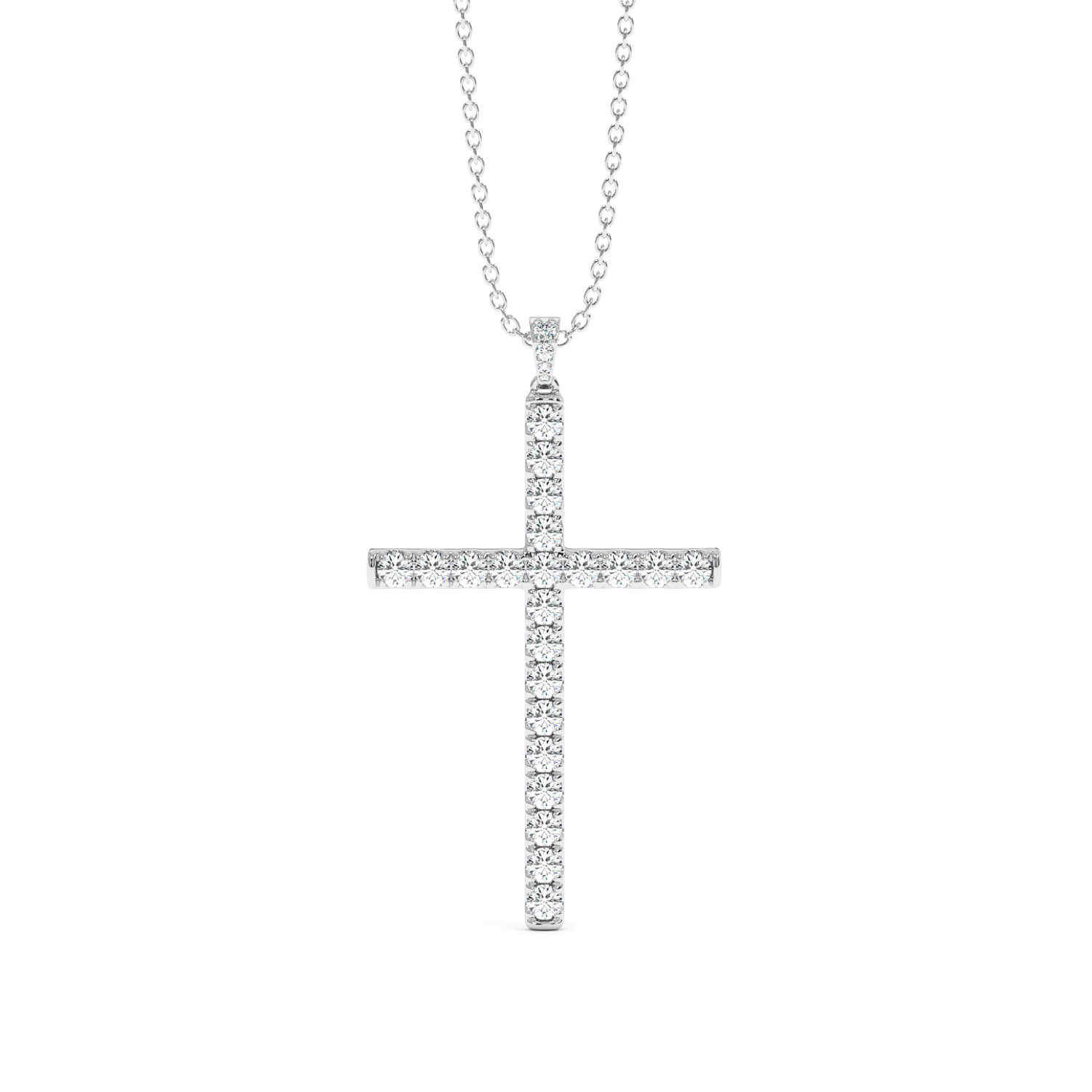 Platinum Cross Pendant