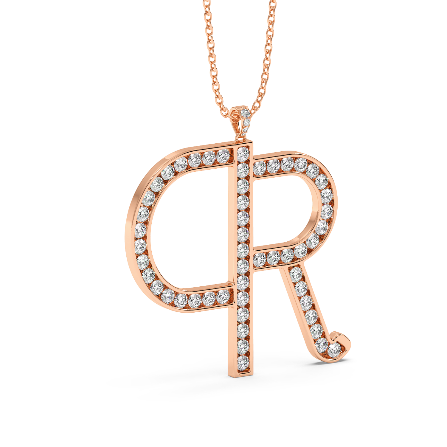 18K Rose Gold Designer Pendant