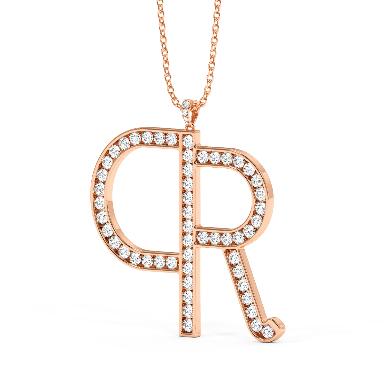 18K Rose Gold Designer Pendant