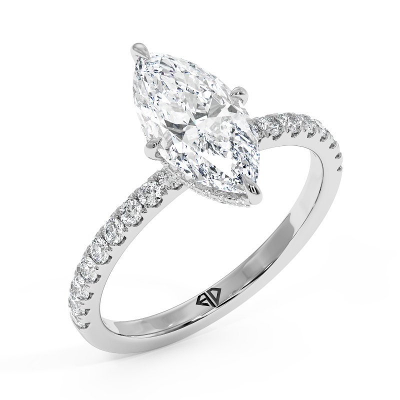 18K White Gold Isadora Engagement Ring