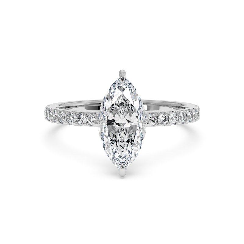 18K White Gold Isadora Engagement Ring