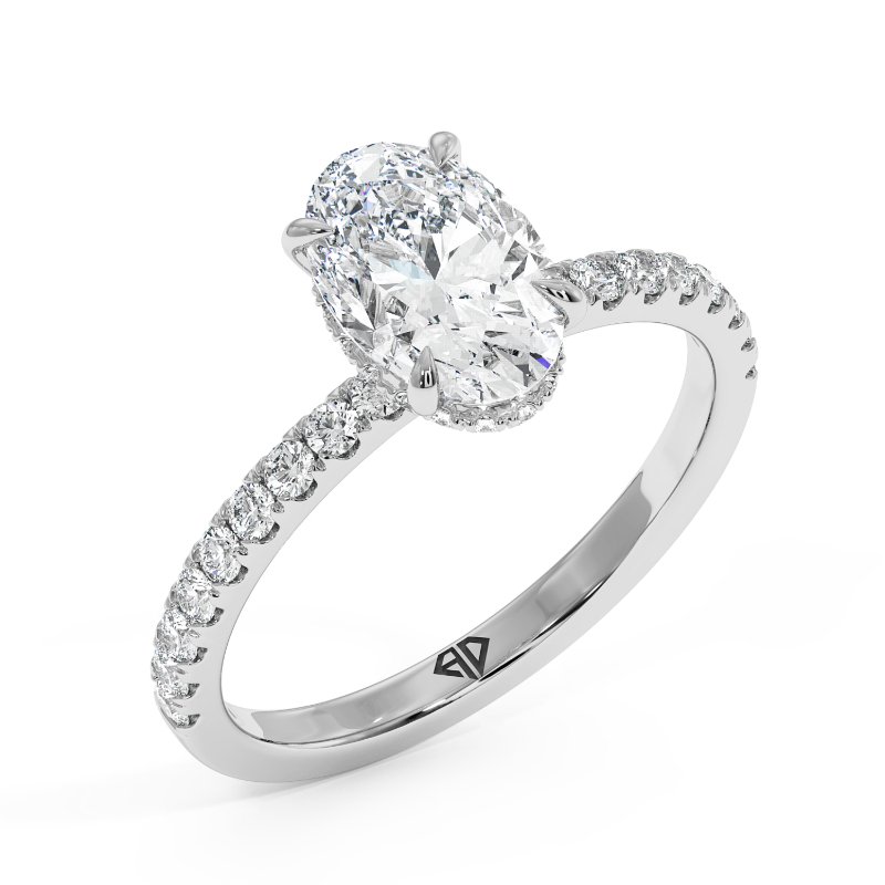 18K White Gold Isadora Engagement Ring