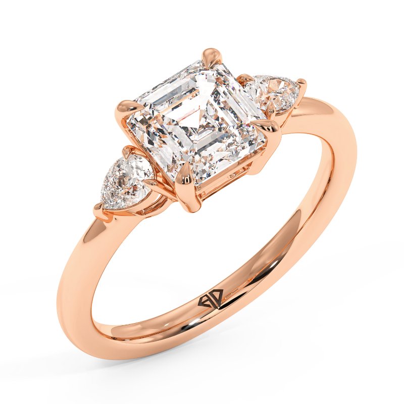 18K Rose Gold Selene Engagement Ring