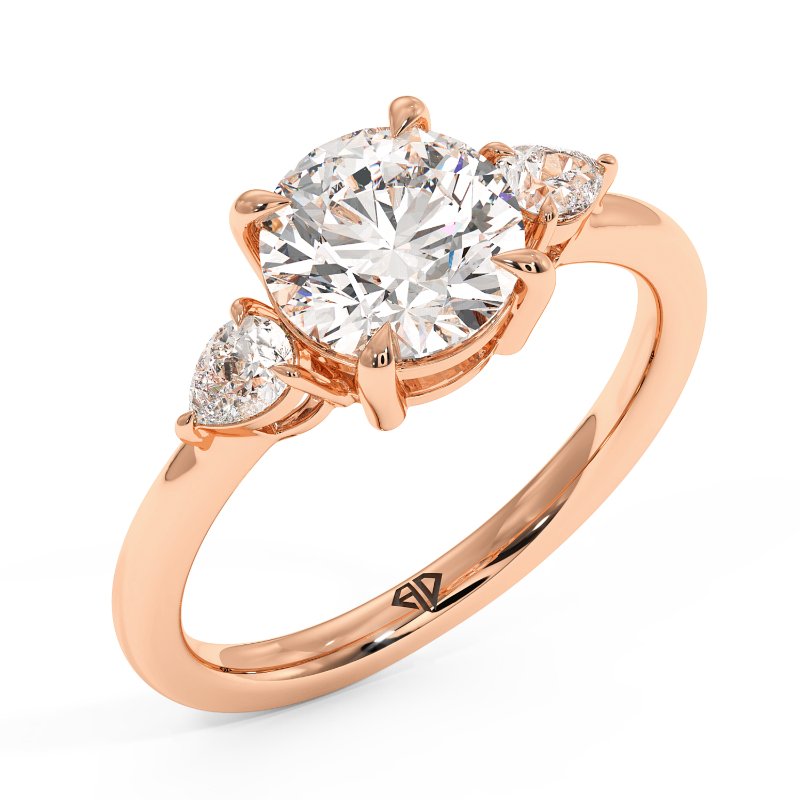 18K Rose Gold Selene Engagement Ring