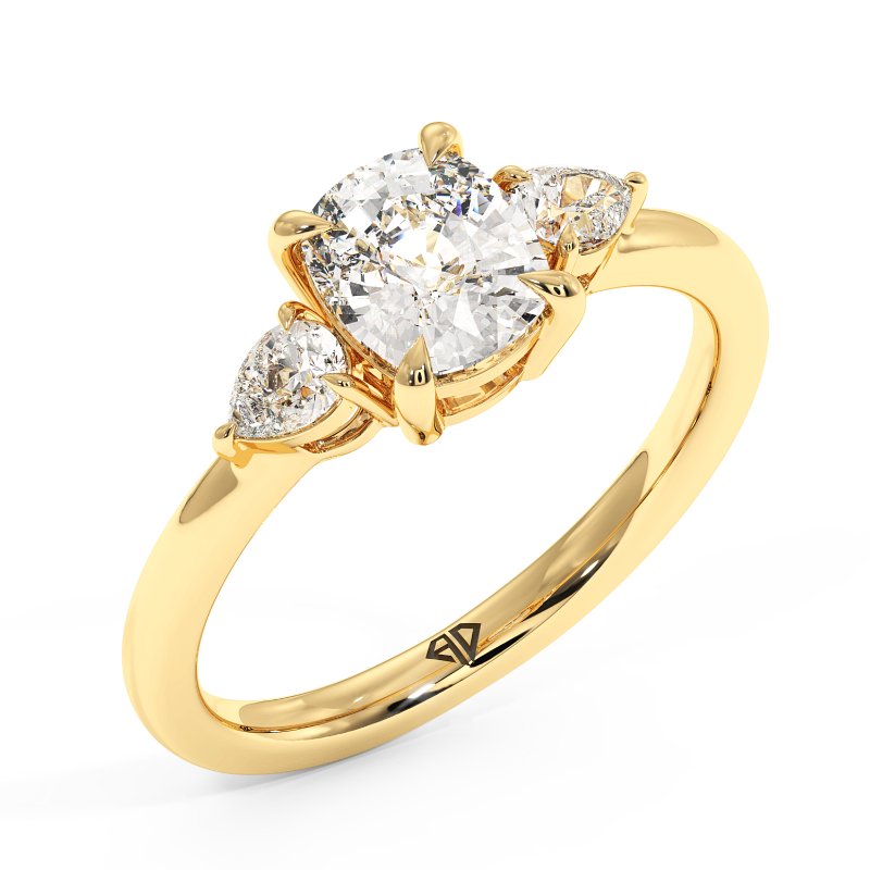 18K Yellow Gold Selene Engagement Ring