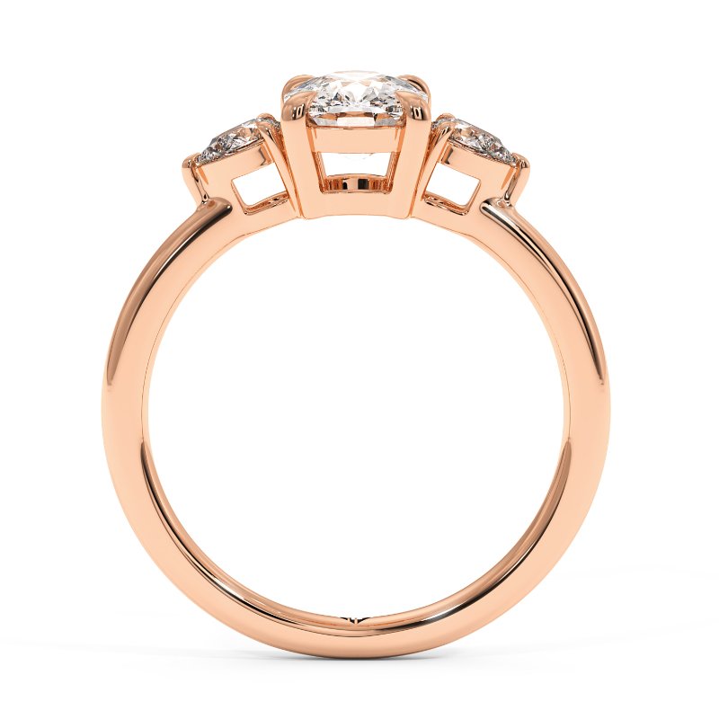 18K Rose Gold Selene Engagement Ring