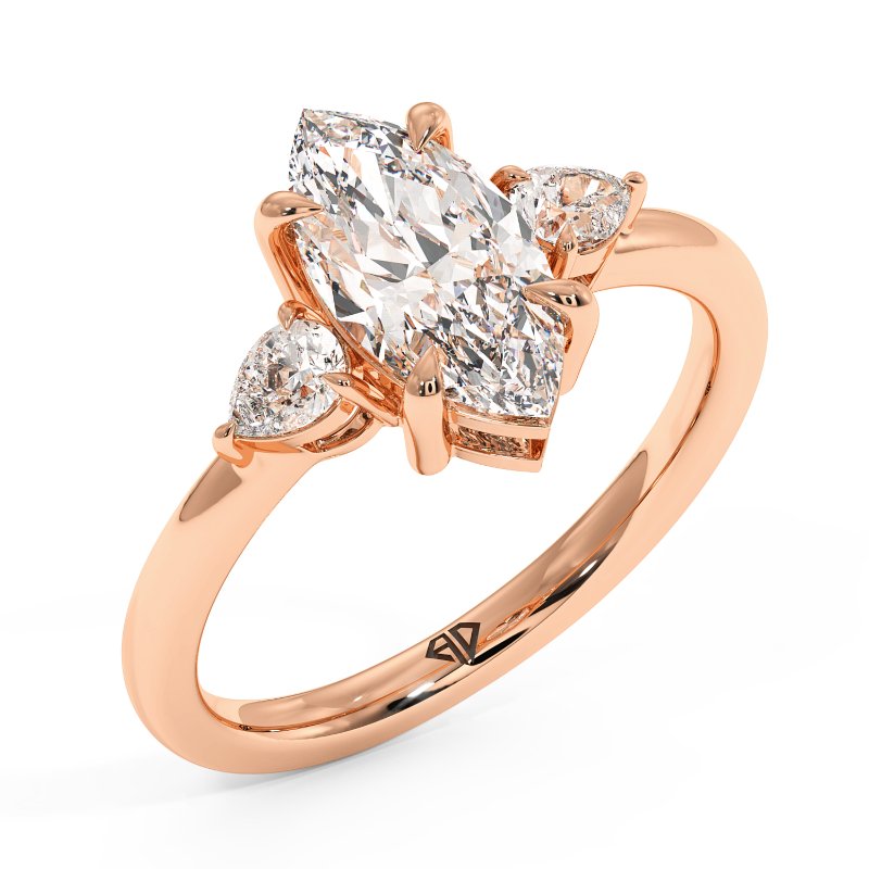 18K Rose Gold Selene Engagement Ring