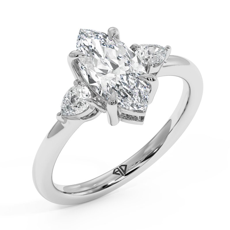 18K White Gold Selene Engagement Ring