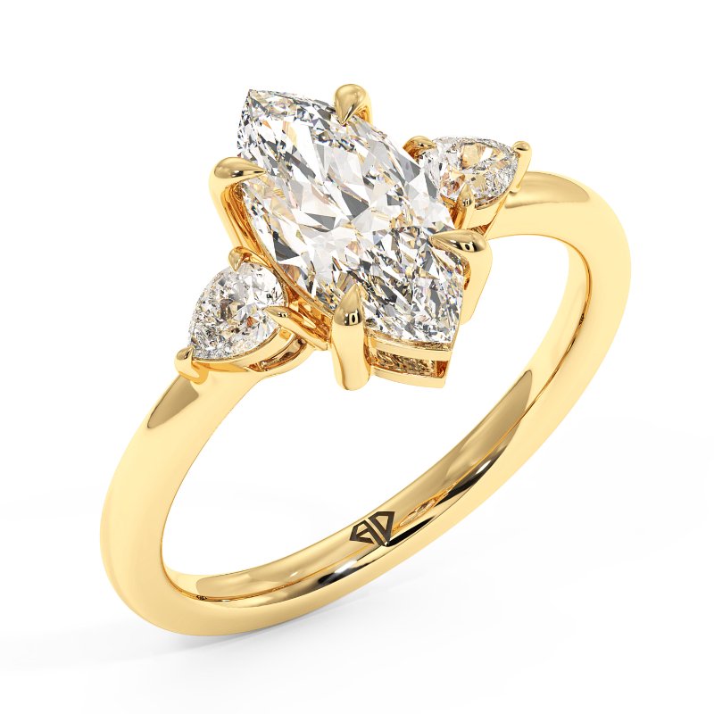 18K Yellow Gold Selene Engagement Ring