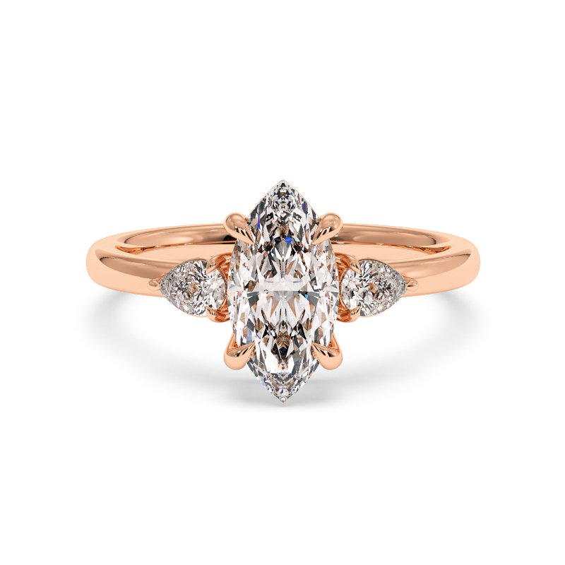 18K Rose Gold Selene Engagement Ring