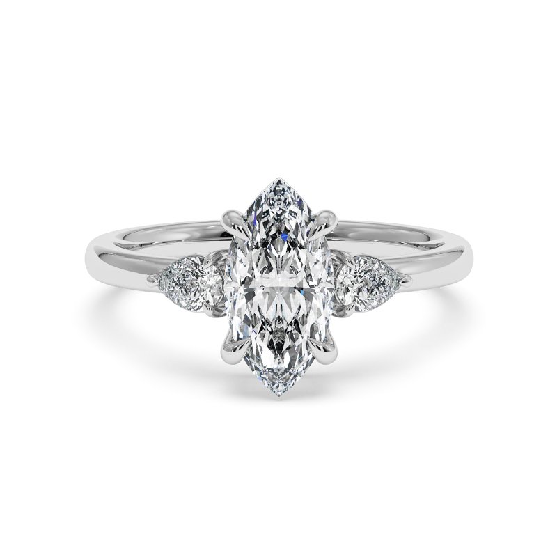 18K White Gold Selene Engagement Ring