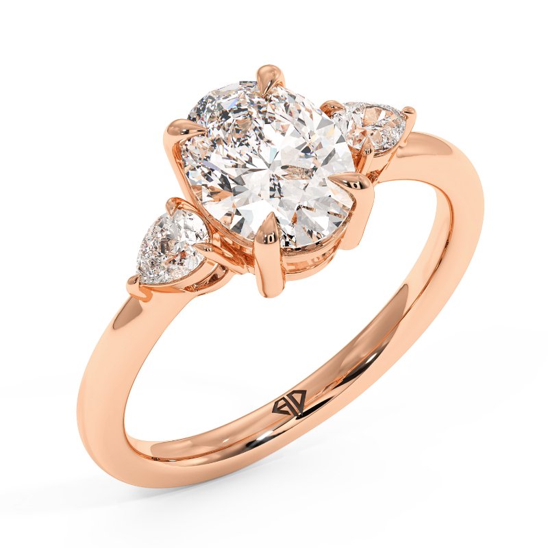 18K Rose Gold Selene Engagement Ring