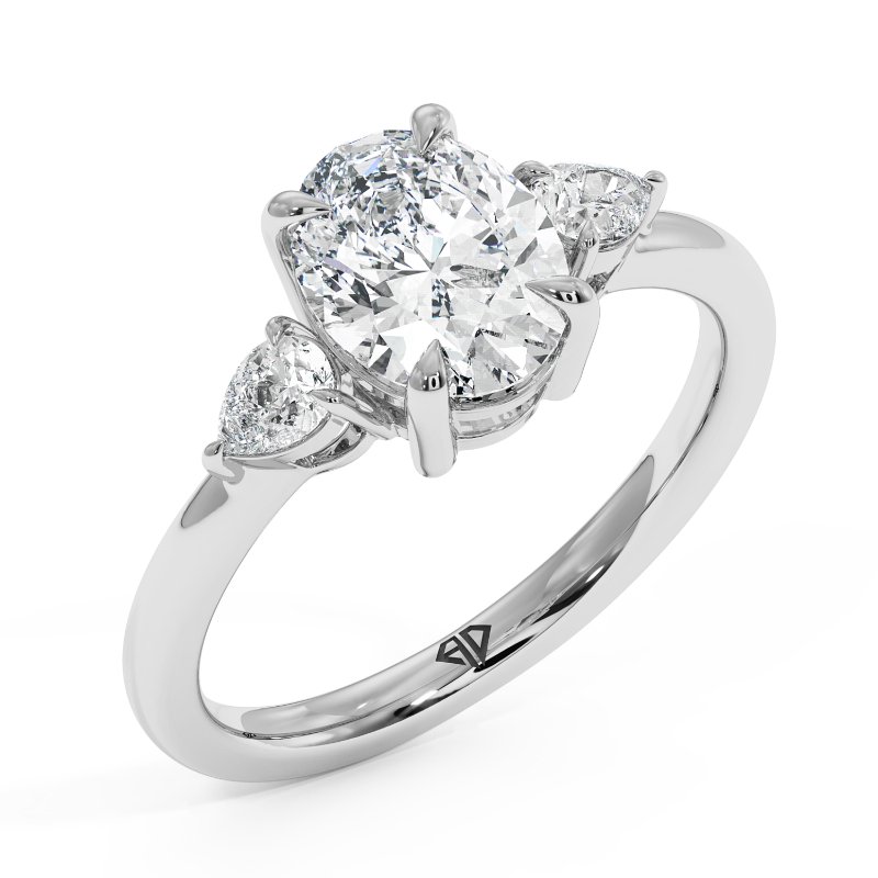 18K White Gold Selene Engagement Ring