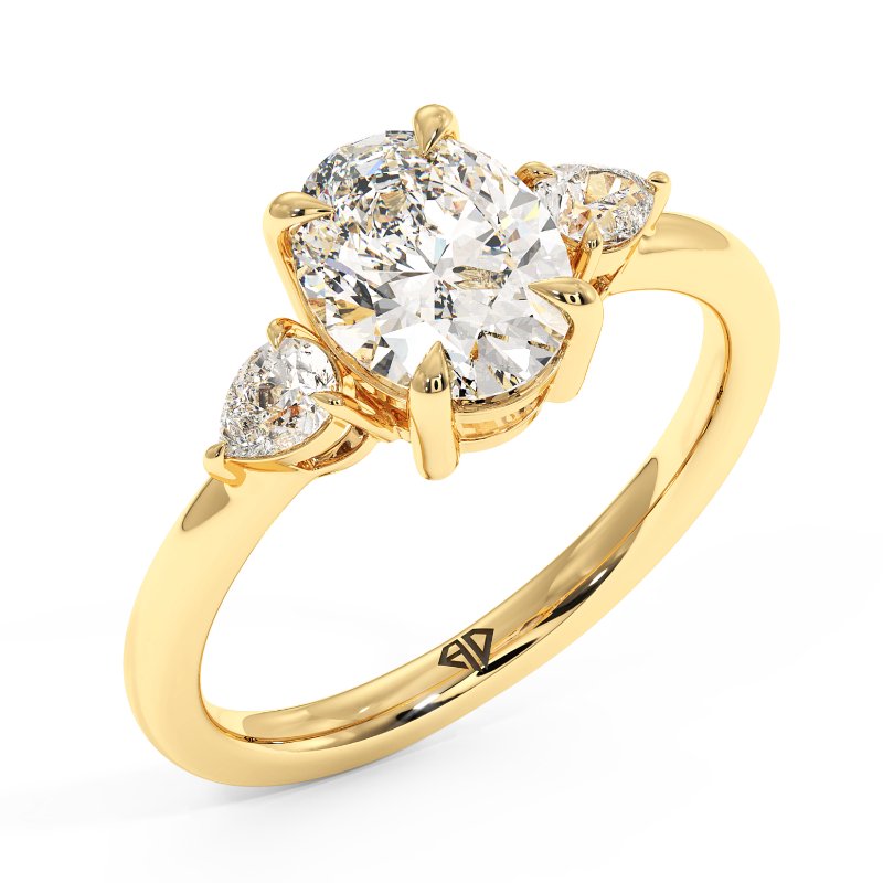 18K Yellow Gold Selene Engagement Ring