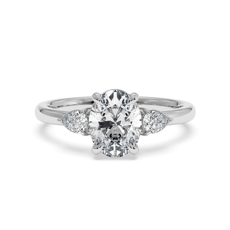 18K White Gold Selene Engagement Ring