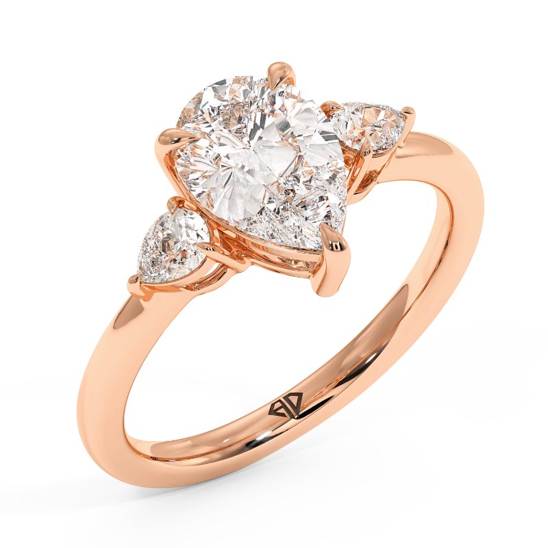 18K Rose Gold Selene Engagement Ring