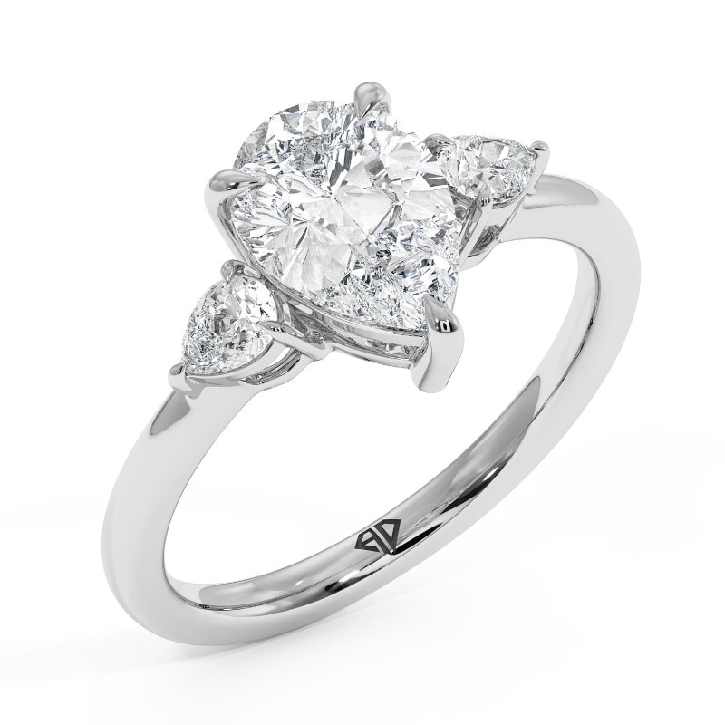 18K White Gold Selene Engagement Ring