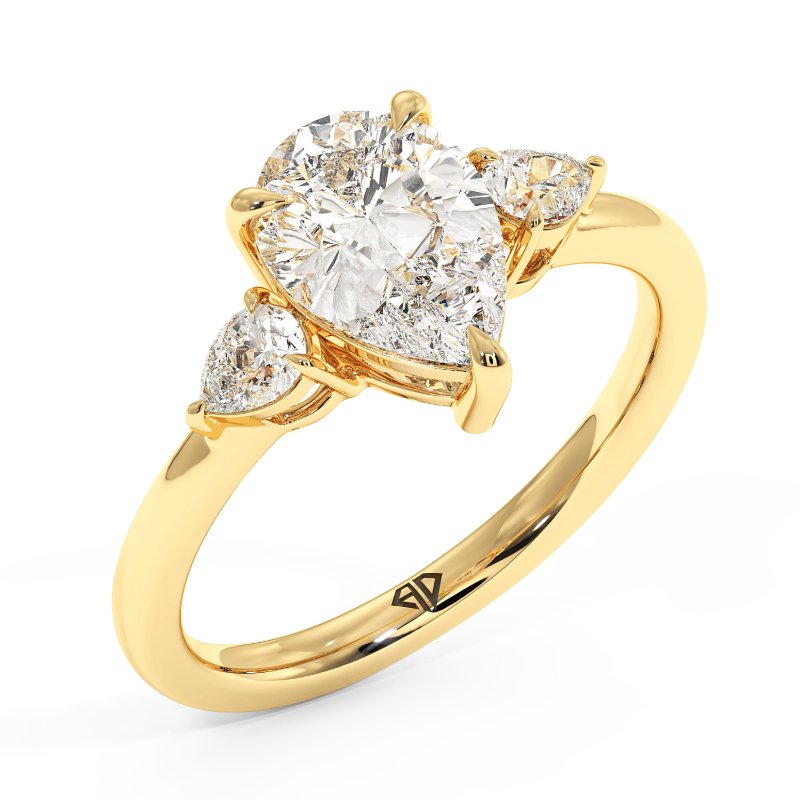 18K Yellow Gold Selene Engagement Ring