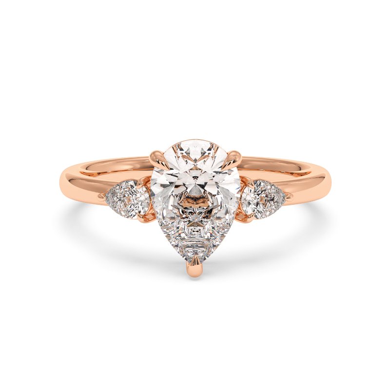 18K Rose Gold Selene Engagement Ring