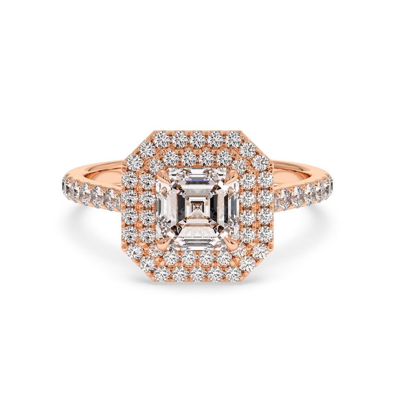 18K Rose Gold Eva Engagement Ring