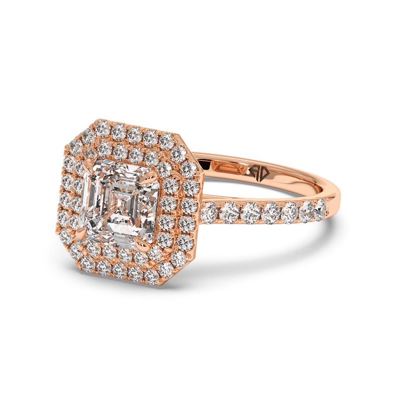 18K Rose Gold Eva Engagement Ring