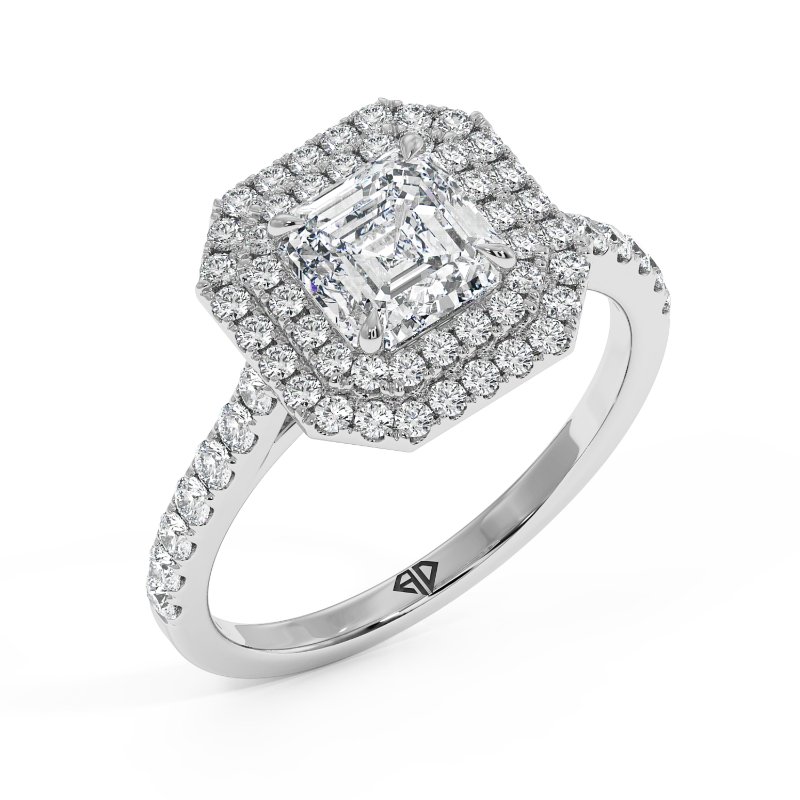 18K White Gold Eva Engagement Ring