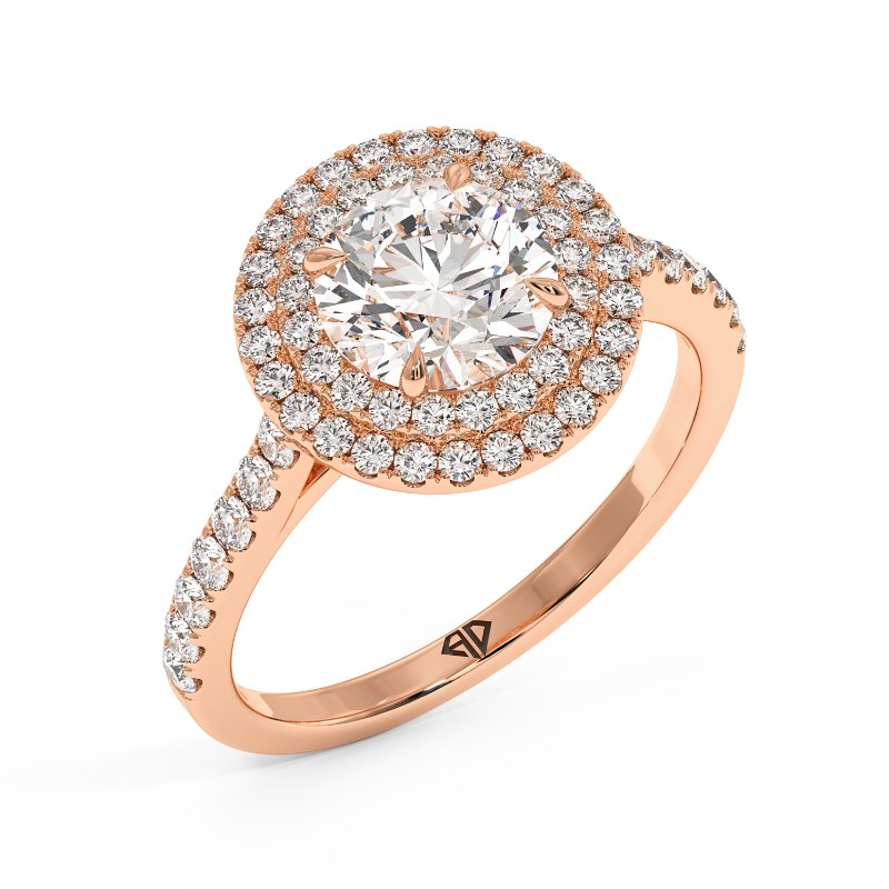 18K Rose Gold Eva Engagement Ring