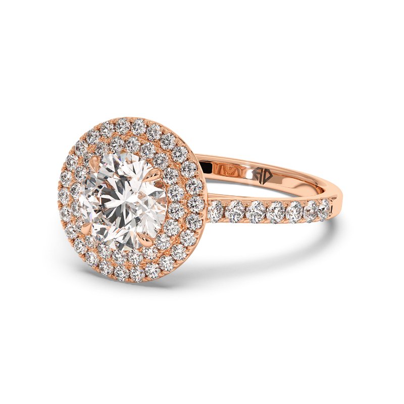 18K Rose Gold Eva Engagement Ring