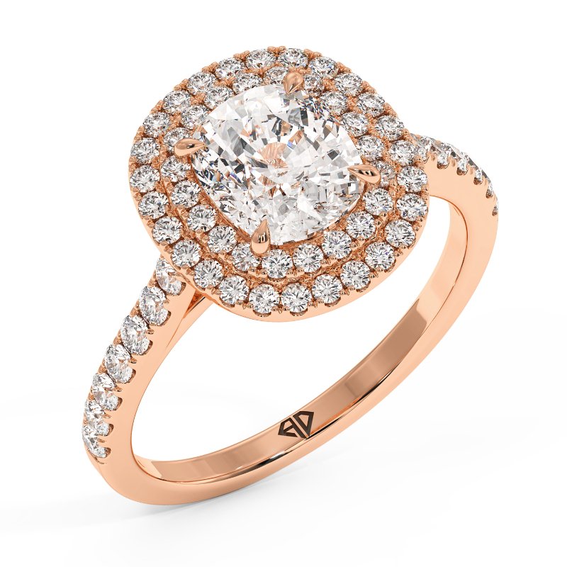 18K Rose Gold Eva Engagement Ring