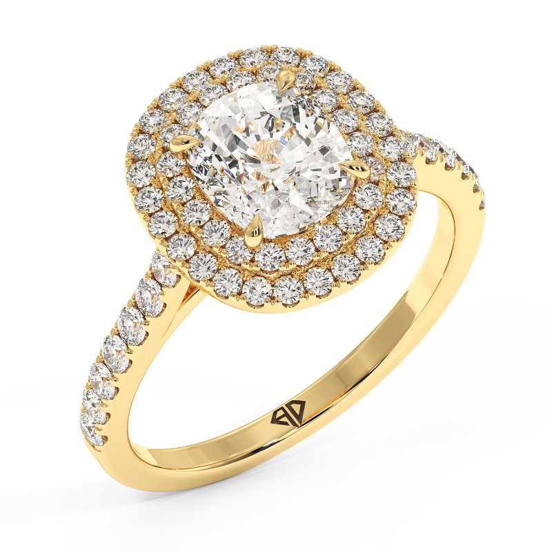 18K Yellow Gold Eva Engagement Ring