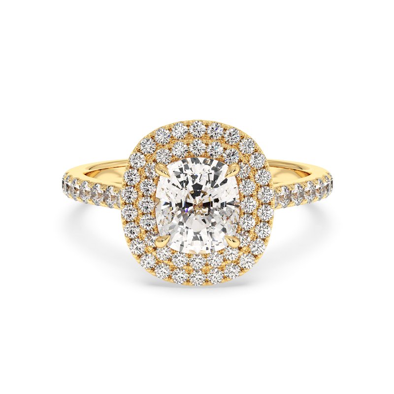 18K Yellow Gold Eva Engagement Ring