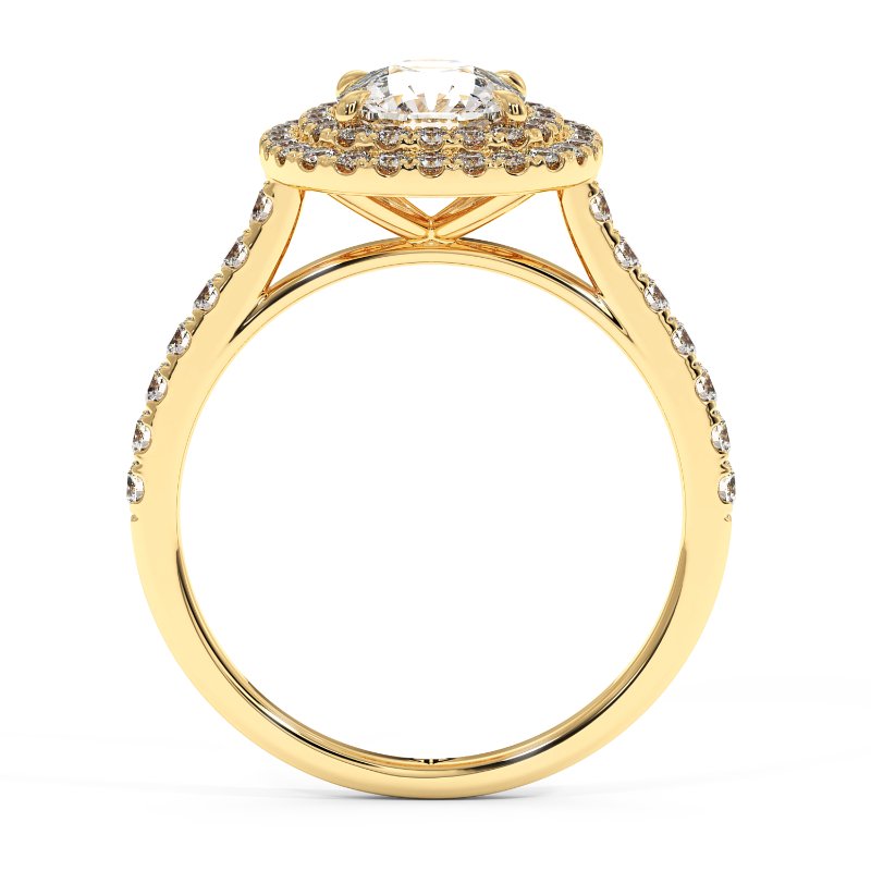 18K Yellow Gold Eva Engagement Ring